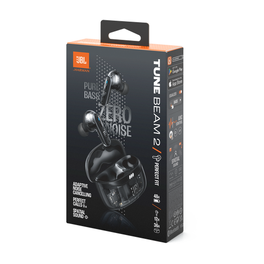JBL Tune Beam 2 Ghost Edition - Ghost Black - True Wireless Noise Cancelling Earbuds - Detailshot 15